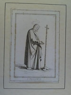 Bild des Verkufers fr S. Philippus - Darstellung des Apostel im Kupferstich zum Verkauf von Celler Versandantiquariat