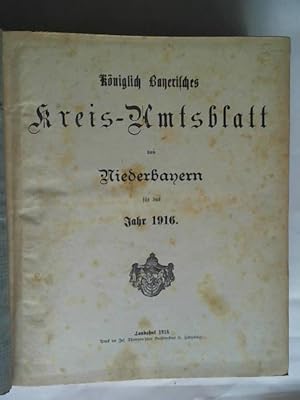 Königlich Bayerisches Kreis-Amtsblatt von Niedersachsen für das Jahr 1916