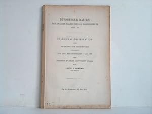 Image du vendeur pour Nrnberger Malerei der Zweiten Hlfte des XV. Jahrhunderts (Teil II) mis en vente par Celler Versandantiquariat