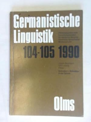 Germanistische Linguistik 104 - 105 1990. Schreiben - Schreiben in der Schule