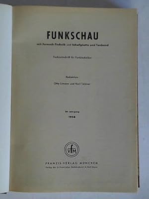 Image du vendeur pour Fachzeitschrift fr Funktechniker - 30. Jahrgang 1958, Heft 1 bis 24 zusammen in einem Band mis en vente par Celler Versandantiquariat