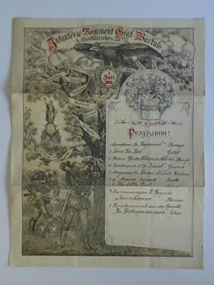 Programm zu einem Konzert, 27. 1. 1889 - Getönte Lithographie