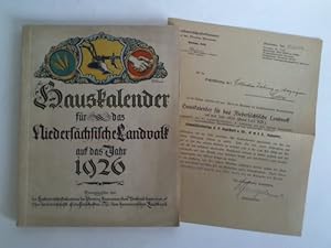 Hauskalender für das Niedersächsische Landvolk auf das Jahr 1926