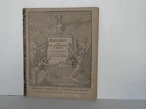 Bild des Verkufers fr Calender auf das Jahr nach Christi Geburt 1838 zum Verkauf von Celler Versandantiquariat