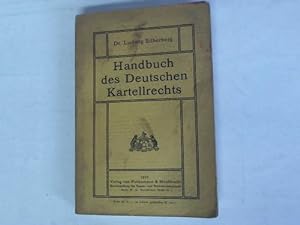 Bild des Verkufers fr Handbuch des deutschen Kartellrechts zum Verkauf von Celler Versandantiquariat