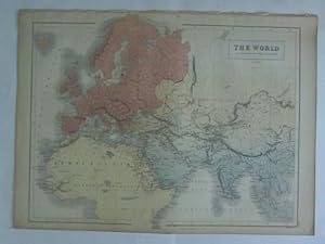 Image du vendeur pour The World as known to the Ancients - 1 handcolorierter Stahlstich mis en vente par Celler Versandantiquariat