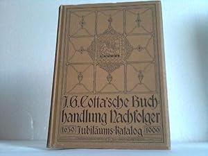 Image du vendeur pour Jubilums-Katalog der J. G. Cotta schen Buchhandlung Nachfolger 1659-1909 Stuttgart und Berlin mis en vente par Celler Versandantiquariat