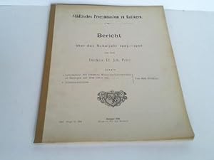 Bild des Verkufers fr Stdtisches Progymnasium zu Ratingen. Bericht ber das Schuljahr 1905-1906 zum Verkauf von Celler Versandantiquariat