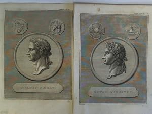 Seller image for Julius Caesar / Octav. Augustus. - 2 Portrt - Kupferstiche for sale by Celler Versandantiquariat