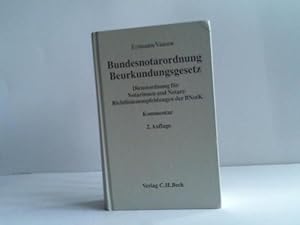 Image du vendeur pour Bundesnotarordnung, Beurkundungsgesetz. Dienstordnung fr Notarinnen und Notare, Richtlinienempfehlungen der BNotK mis en vente par Celler Versandantiquariat