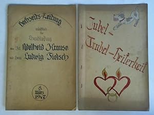 Hochzeits-Zeitung anläßlich der Eheschließung von Frl. Adelheid Krause mit Herrn Ludwig Tielsch, ...