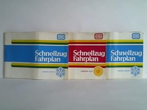 Schnellzug-Fahrplan. Winter 1973/74 / Sommer 1975 / Winter 1975/76. Zusammen 3 Hefte