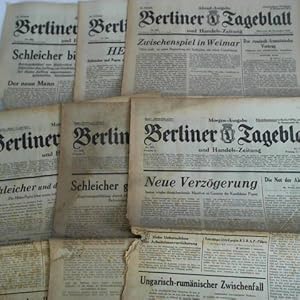 Bild des Verkufers fr 61. Jahrgang 1932, Morgen-Ausgabe, Nr. 569, 571 und 573 (Ausgabe A) / Abend-Ausgabe, Nr. 568, 570 und 572. Zusammen 6 Ausgaben zum Verkauf von Celler Versandantiquariat