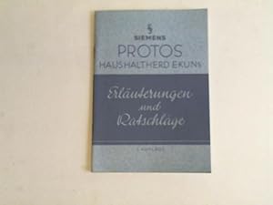 Protos Haushaltherd Ekuns. Erläuterungen und Ratschläge