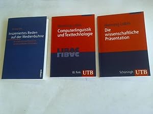 Immagine del venditore per Inszeniertes Reden auf der Medienbhne. Zur Linguistik und Rhetorik der wissenschaftlichen Prsentation/ Computerlinguistik und Texttechnologie/ Die wissenschaftliche Prsentation. Konzept, Visualisierung, Durchfhrung. 3 Bnde venduto da Celler Versandantiquariat