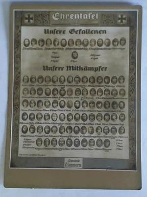 Ehrentafel - Unseren im Weltkrieg Gefallenen u. Mitkämpfern gewidmet. Gemeinde Ummern
