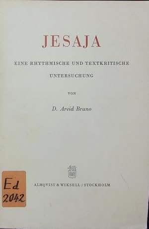 Seller image for Jesaja. Eine rhythmische und textkritische Untersuchung. for sale by Antiquariat Bookfarm