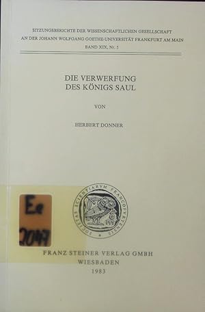 Seller image for Die Verwerfung des Knigs Saul. for sale by Antiquariat Bookfarm
