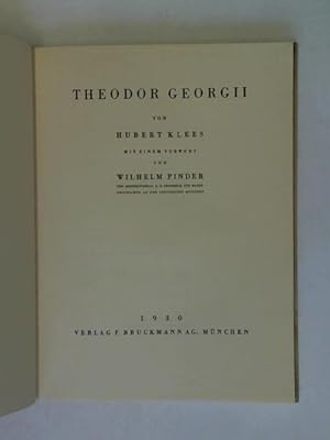 Seller image for Theodor Georgii for sale by Celler Versandantiquariat