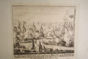 Seller image for Die Franzsische Flotte gegen die Englische und Hollndische Flotte bei Mallaga 1704 for sale by Celler Versandantiquariat