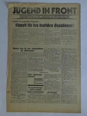 Seller image for Jugend in Front - Wchentliche Beilage der NTZ / Kampforgan der Hitlerjugend Bann SHB for sale by Celler Versandantiquariat