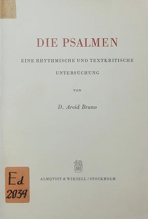 Seller image for Die Psalmen. Eine rhythmische und textkritische Untersuchung. for sale by Antiquariat Bookfarm