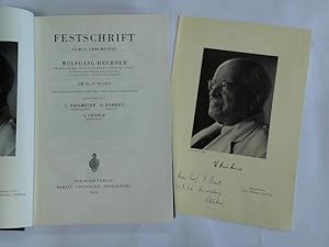 Festschrift zum 75. Geburtstag von Wolfgang Heubner am 18. Juni 1952