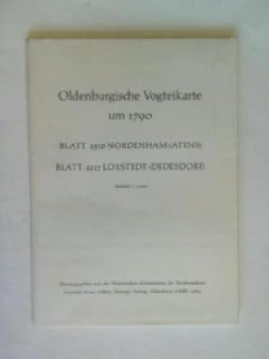 Oldenburgische Vogteikarte um 1790. Blatt 2516 Nordenham-(Atens) Blatt 2517 Loxstedt-(Dedesdorf)....