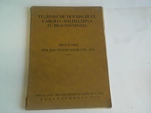 Programm für das Studienjahr 1930-1931