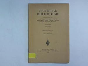 Ergebnisse der Biologie. Zwanzigster Band