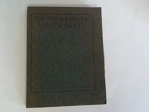 Bild des Verkufers fr Theodor Kroyer - Festschrift zum sechzigsten Geburtstage am 9. September 1933 zum Verkauf von Celler Versandantiquariat