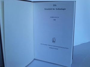 Image du vendeur pour ZfA: Zeitschrift fr Archologie. Jahrgang 24 mis en vente par Celler Versandantiquariat