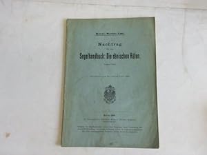 Bild des Verkufers fr Nachtrag fr das Segelhandbuch: Die dnischen Hfen. Auflage 1902 zum Verkauf von Celler Versandantiquariat