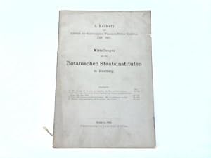 Image du vendeur pour Botanischen Staatsinstituten in Hamburg mis en vente par Celler Versandantiquariat