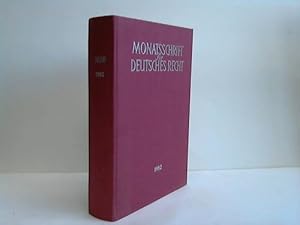 Image du vendeur pour Monatsschrift fr Deutsches Recht 1982 mis en vente par Celler Versandantiquariat
