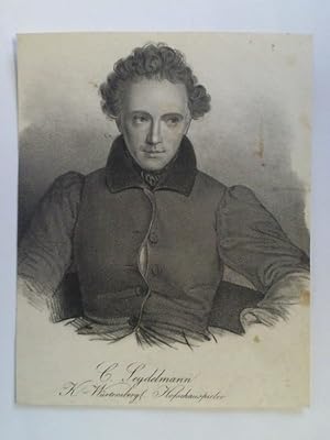 K. Würtemberg. Hofschauspieler - Brustporträt in Lithographie