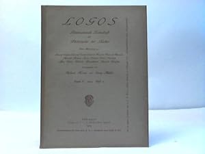 Imagen del vendedor de Logos. Internationale Zeitschrift fr Philosophie der Kultur. Band V. 1914. Heft 2 a la venta por Celler Versandantiquariat