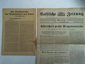 Die Rundfunkrede des Reichskanzlers von Papen, vom 12. September 1932 - An das deutsche Volk. Mei...