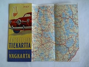 Image du vendeur pour Maanmittaushallituksen Toimittama Autoilijan Tiekartta Bilistens Vgkarta 1957 mis en vente par Celler Versandantiquariat