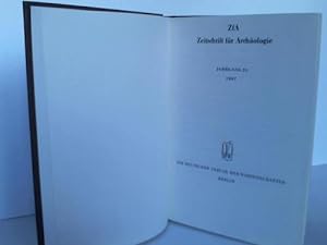 Image du vendeur pour ZfA: Zeitschrift fr Archologie. Jahrgang 21 mis en vente par Celler Versandantiquariat
