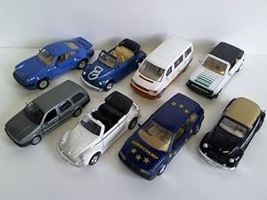 Image du vendeur pour Sammlung von 7 verschiedenen VW-Sportwagen mis en vente par Celler Versandantiquariat