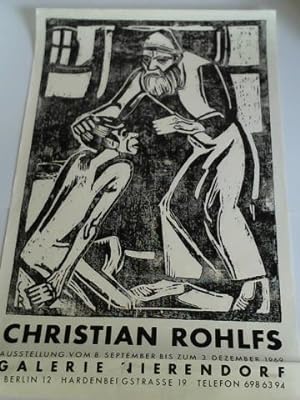 Imagen del vendedor de Ausstellungsplakat: Christian Rohlfs, Ausstellung vom 8. September bis zum 3. Dezember 1969 a la venta por Celler Versandantiquariat