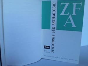 Image du vendeur pour ZfA: Zeitschrift fr Archologie. Jahrgang 15 mis en vente par Celler Versandantiquariat