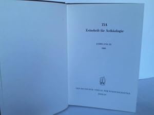 Image du vendeur pour ZfA: Zeitschrift fr Archologie. Jahrgang 22 mis en vente par Celler Versandantiquariat