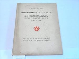 Image du vendeur pour Catalogue 220. Bibliotheca Medii Aevi. 320 Incunabula systematically arranged mis en vente par Celler Versandantiquariat