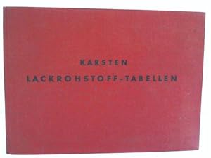 Seller image for Lackrohstoff-Tabellen for sale by Celler Versandantiquariat