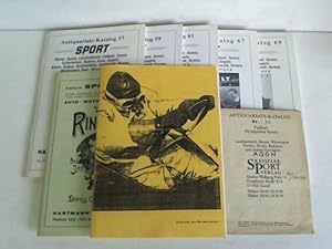 Bild des Verkufers fr 8 Antiquariatskataloge zum Thema Sport zum Verkauf von Celler Versandantiquariat