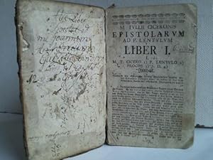 Epistolarum ad P. Lentulum Liber I.