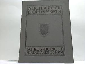 Image du vendeur pour Jahresbericht fr die Jahre 1904-1907 mis en vente par Celler Versandantiquariat