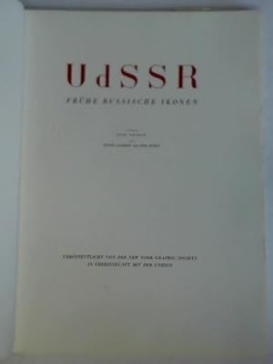 Image du vendeur pour UdSSR - Frhe Russische Ikonen mis en vente par Celler Versandantiquariat